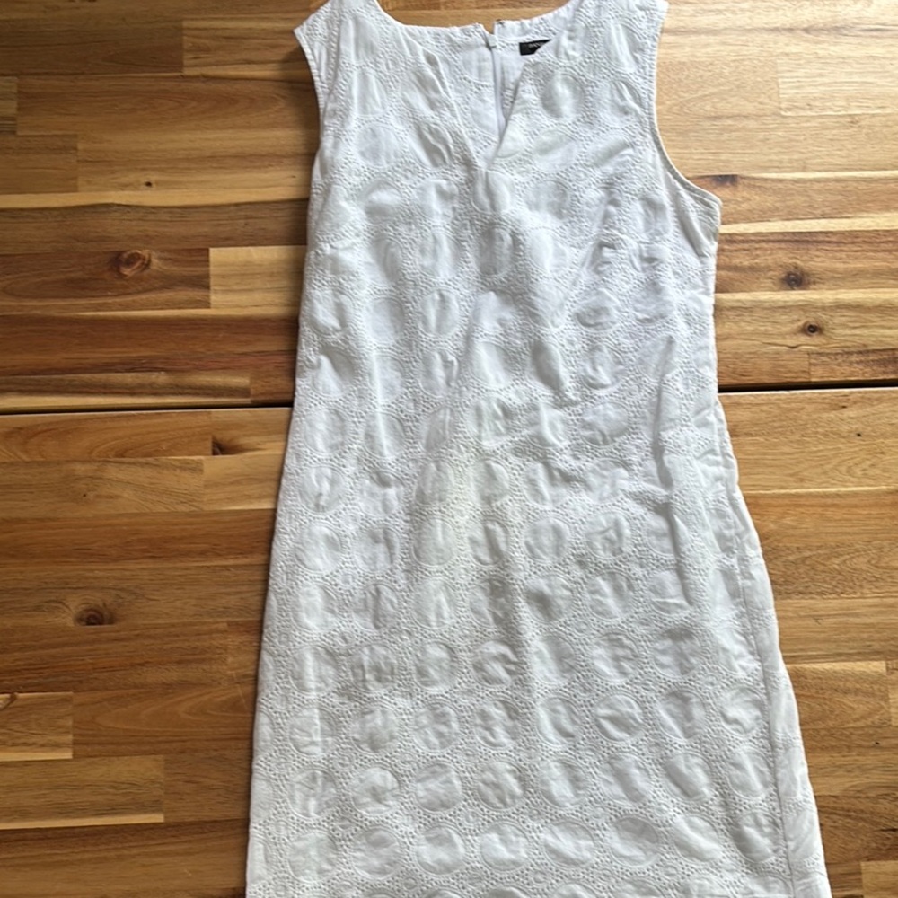 Banana Republic White Sleeveless Dress